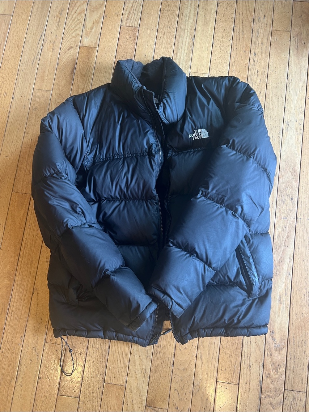The North Face Black Down Puffer Coat-Mens size Large-Retro Nuptse